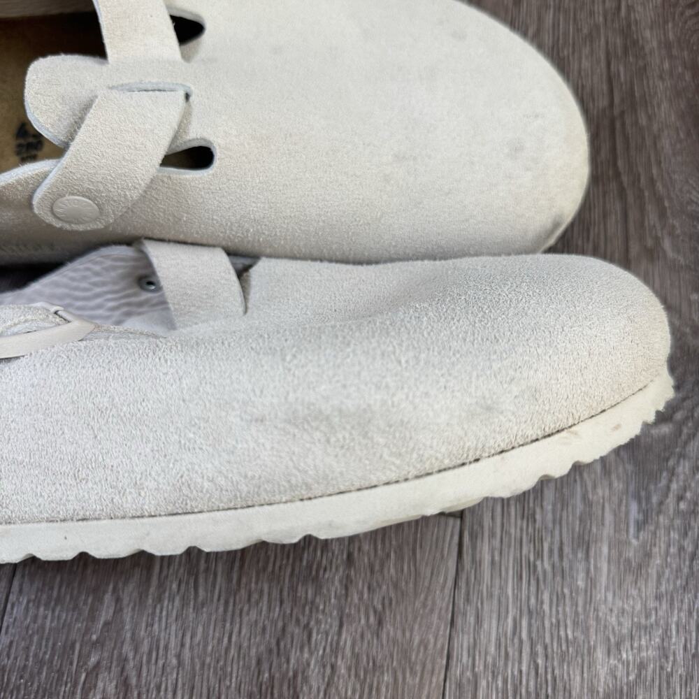 Birkenstock Tokio Suede Antique White Size 43 EU Men’s 10 - Picture 12 of 16